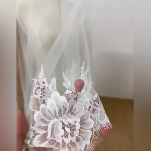 Cathedral Floral Lace Wedding Veil main image 6